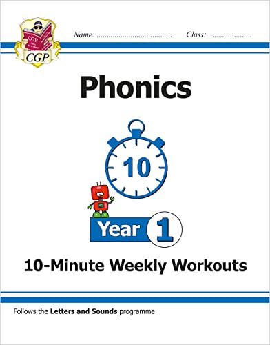 KS1 Year 1 English Phonics 10-Minute Weekly Workouts (CGP Year 1 Phonics) von Coordination Group Publications Ltd (CGP)